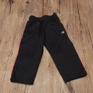 Champion Kids Black Pants with Red Stripe